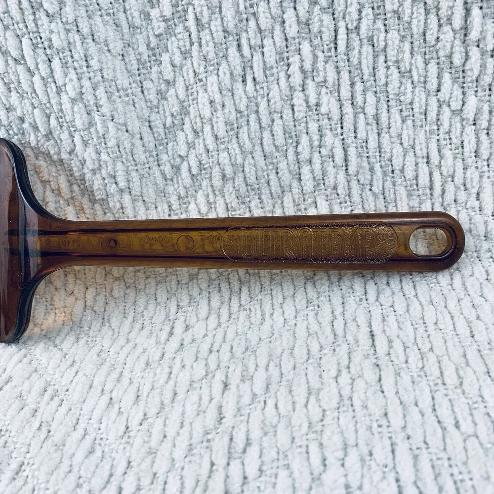 Vintage Ultratemp Amber Pie Cake Server #2119 Serrated Robinson Knife Co‎ USA